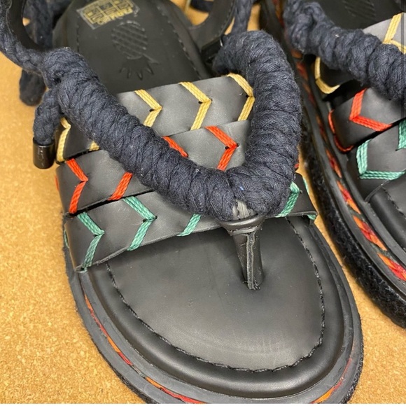 Farm Rio Sandals Platform Rope Tie Black - Picture 4 of 16